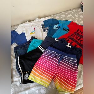 Boy 4-6T 12 piece summer bundle capsule wardrobe mixed brands: Uniqlo, Nike, H&M